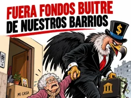 Cuando atacan los fondos buitre, luchamos unidas las gentes Cuando atacan los fondos buitre, luchamos unidas las gentes por Eduardo Madronal Pedraza