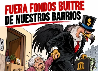 Cuando atacan los fondos buitre, luchamos unidas las gentes Cuando atacan los fondos buitre, luchamos unidas las gentes por Eduardo Madronal Pedraza