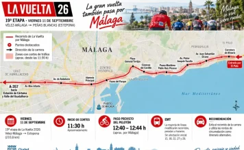 La Vuelta atravesará Málaga este viernes: estos son los cortes de tráfico y las calles afectadas La Vuelta atravesará Málaga este viernes: estos son los cortes de tráfico y las calles afectadas