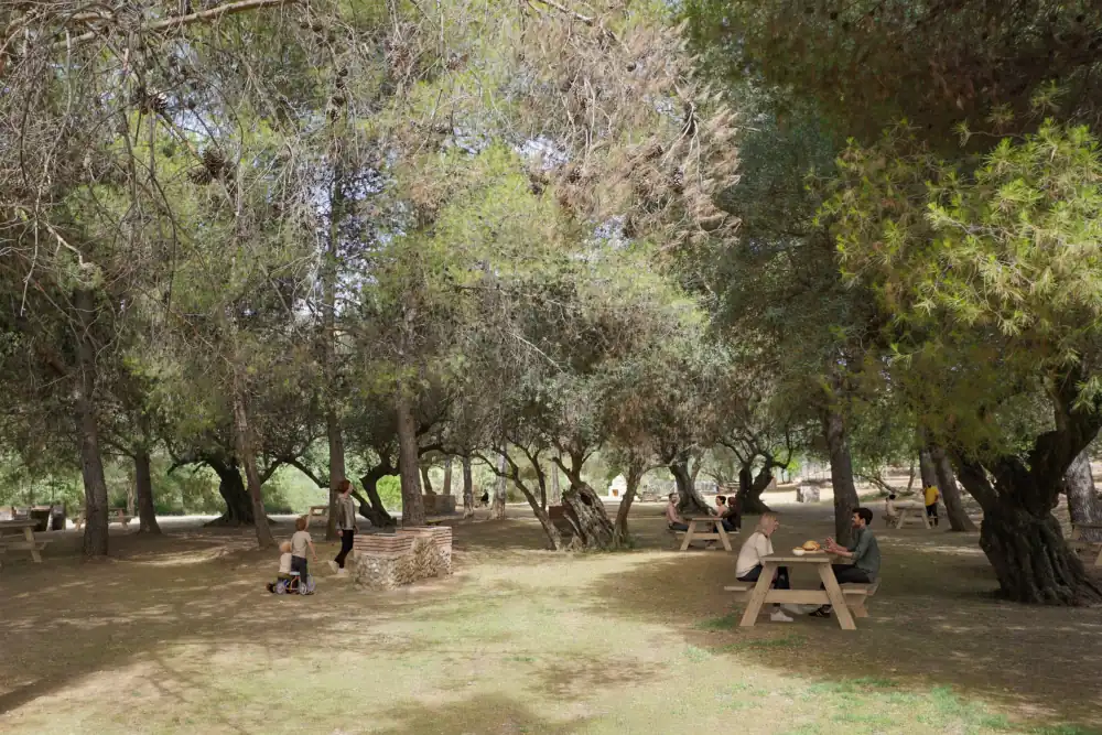 La Diputación continúa la mejora del entorno del pantano de La Viñuela con una inversión de 619.000 euros en el área recreativa de Las Mayoralas