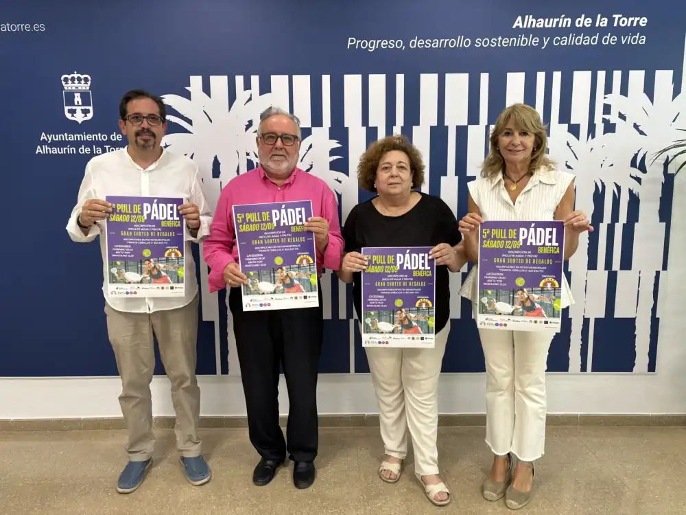 El 12 de septiembre se celebra la V Pull de Pádel Benéfica de AMAT en Alhaurín de la Torre