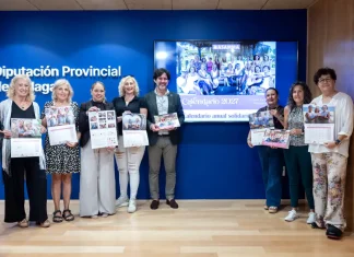 La Diputación colabora con ASAMMA en su calendario solidario para 2027, dedicado a la gastronomía malagueña