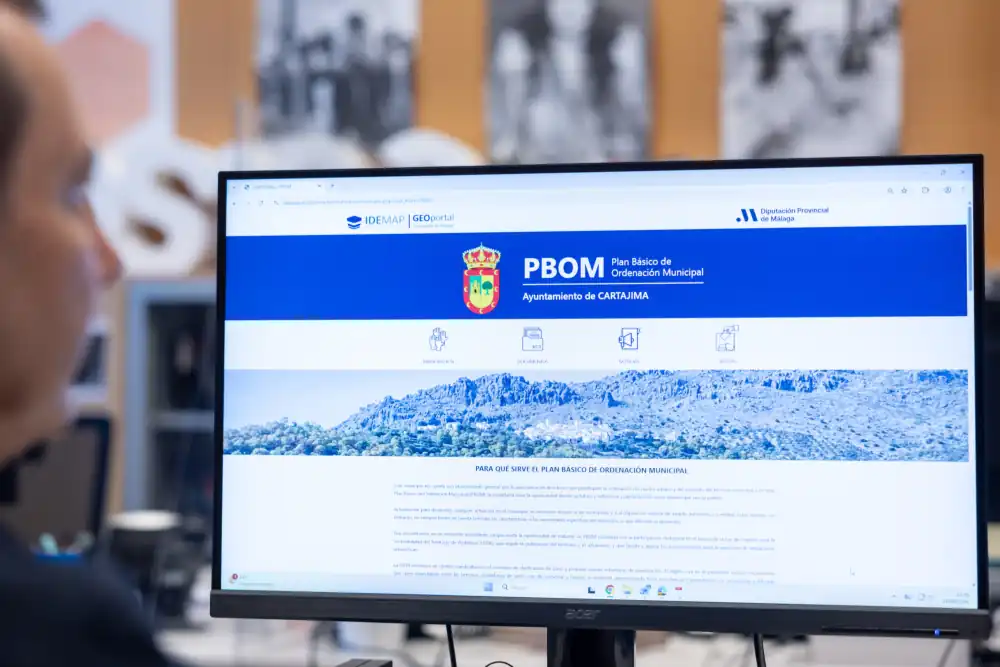 La Diputación facilita a ayuntamientos y ciudadanía el acceso al planeamiento urbanístico municipal a través del Geoportal Provincial
