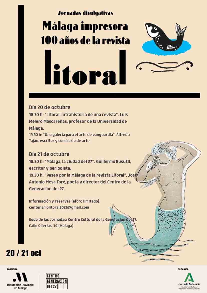 Málaga celebra unas jornadas sobre los 100 años de la revista ‘Litoral’