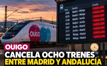 OUIGO cancela ocho trenes entre Madrid y Andalucía tras el accidente de Toledo OUIGO cancela ocho trenes entre Madrid y Andalucía tras el accidente de Toledo