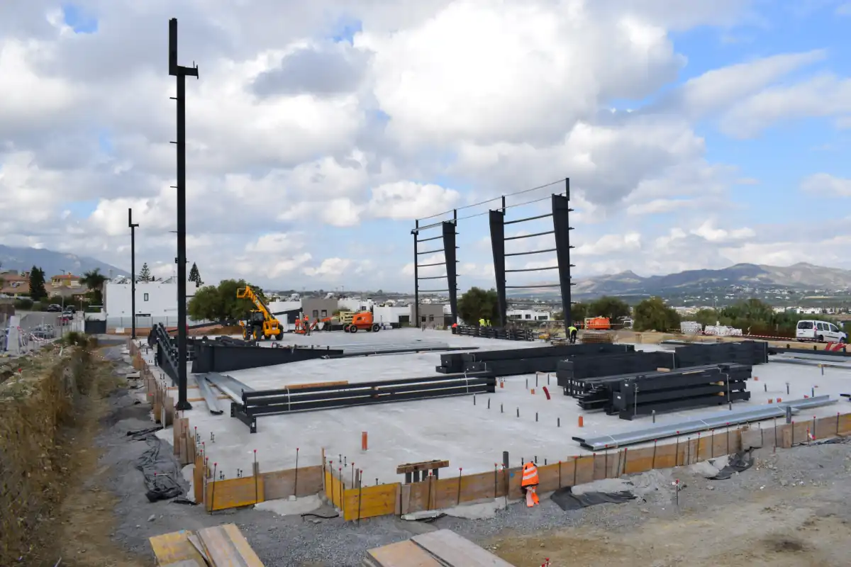 El Pabellón Alberto Díaz de Alhaurín toma forma con una inversión de 2,7 millones