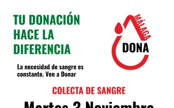 El 3 de noviembre se podrá donar sangre en el Centro de Formación y Empleo Francisco Romero de Cártama El 3 de noviembre se podrá donar sangre en el Centro de Formación y Empleo Francisco Romero