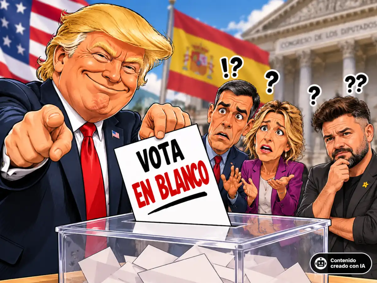 Trump pide que la izquierda vote en blanco por Eduardo Madroñal Pedraza