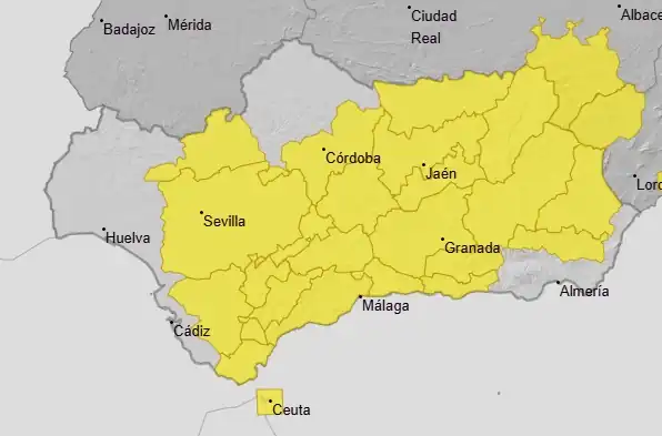 Previsión meteorológica para 19 de octubre de 2026